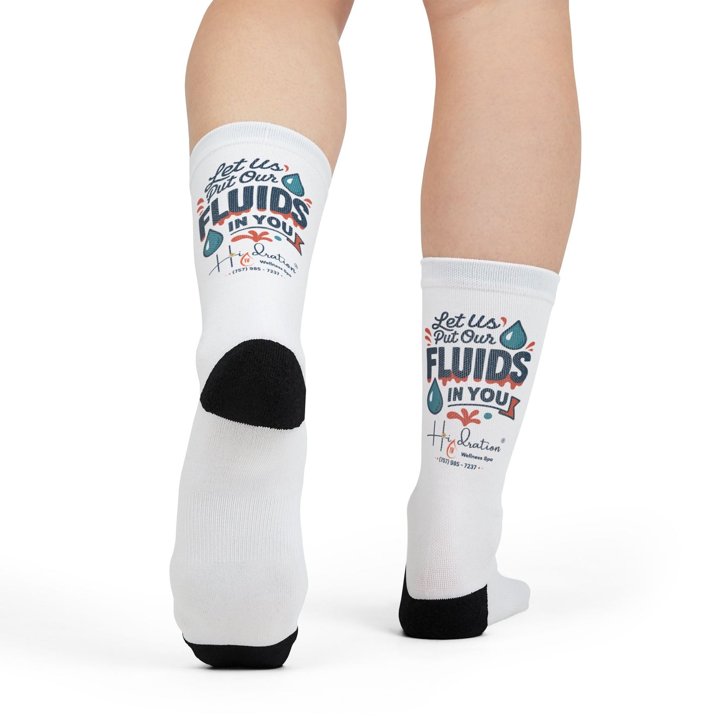 Hidration IV - Fluids In You Graphic Crew Socks