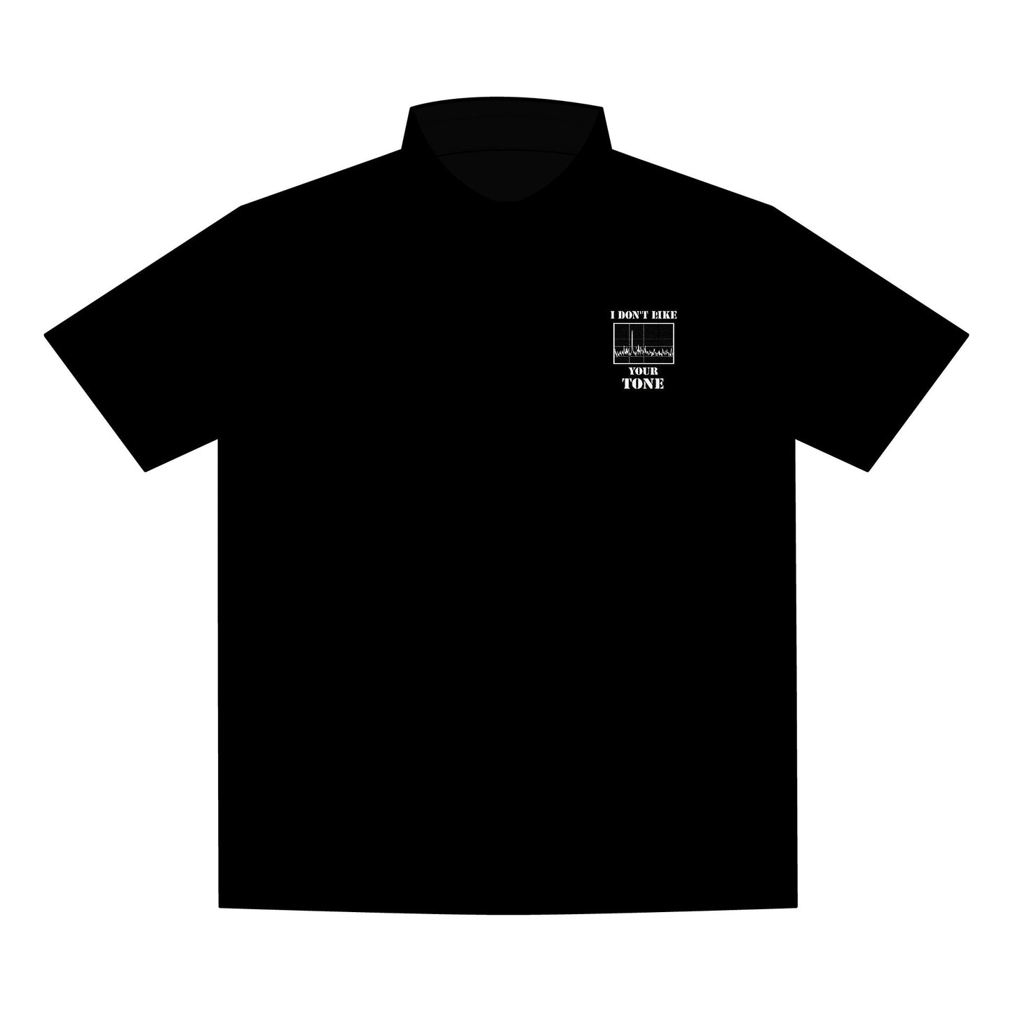 Men's Black Performance Polo (Left Chest Only)