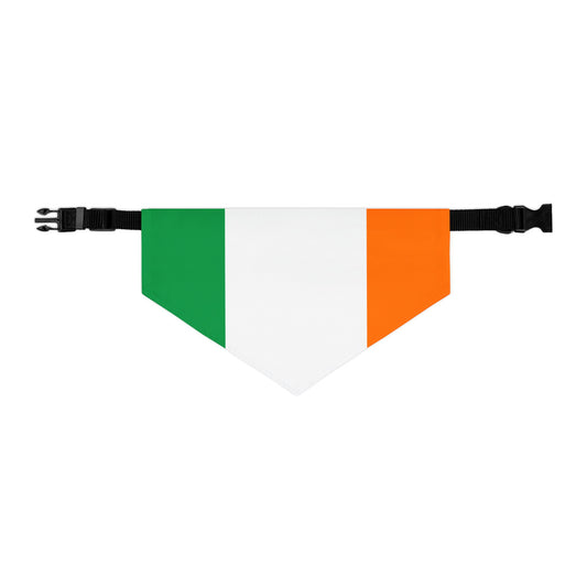 Irish Flag Adjustable pet bandana, bandana for dog or cat, bandana and collar combo