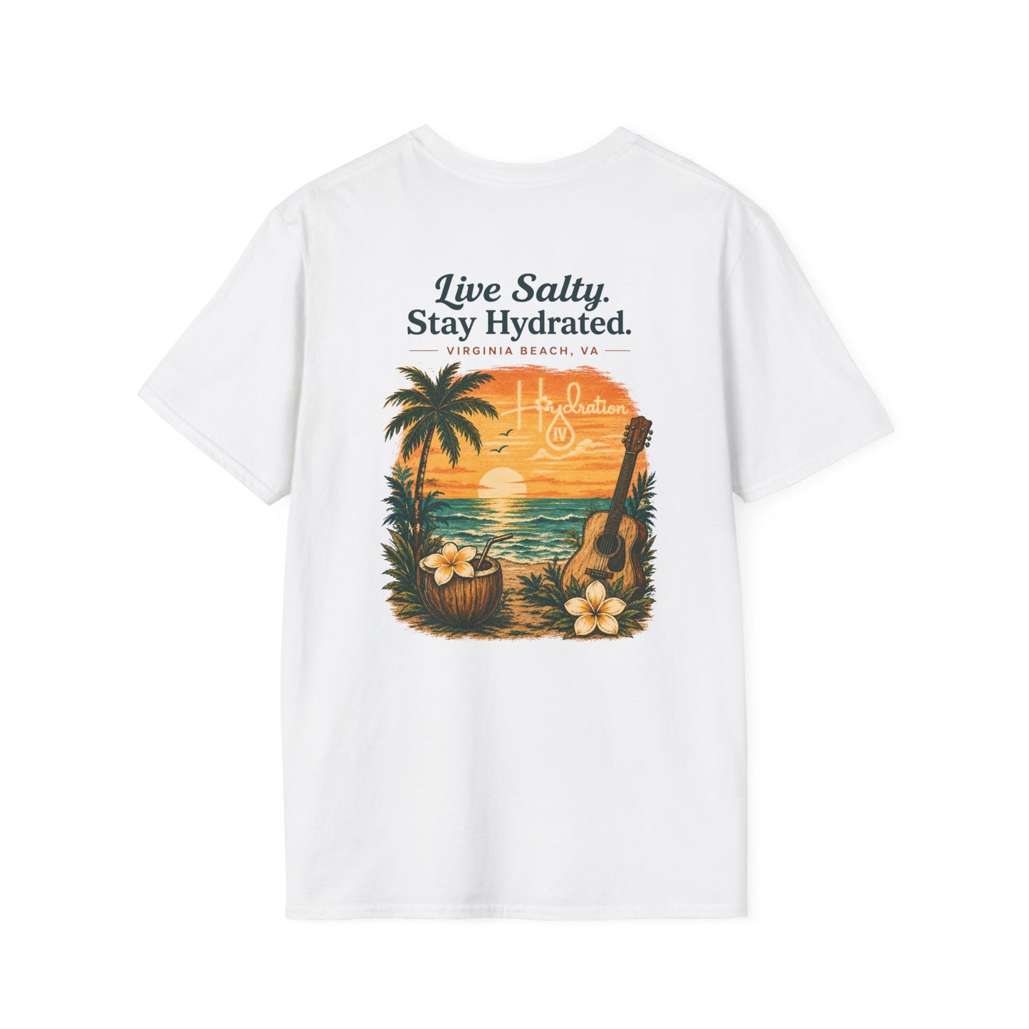 Hidration IV - Live Salty Logo Back T-Shirt