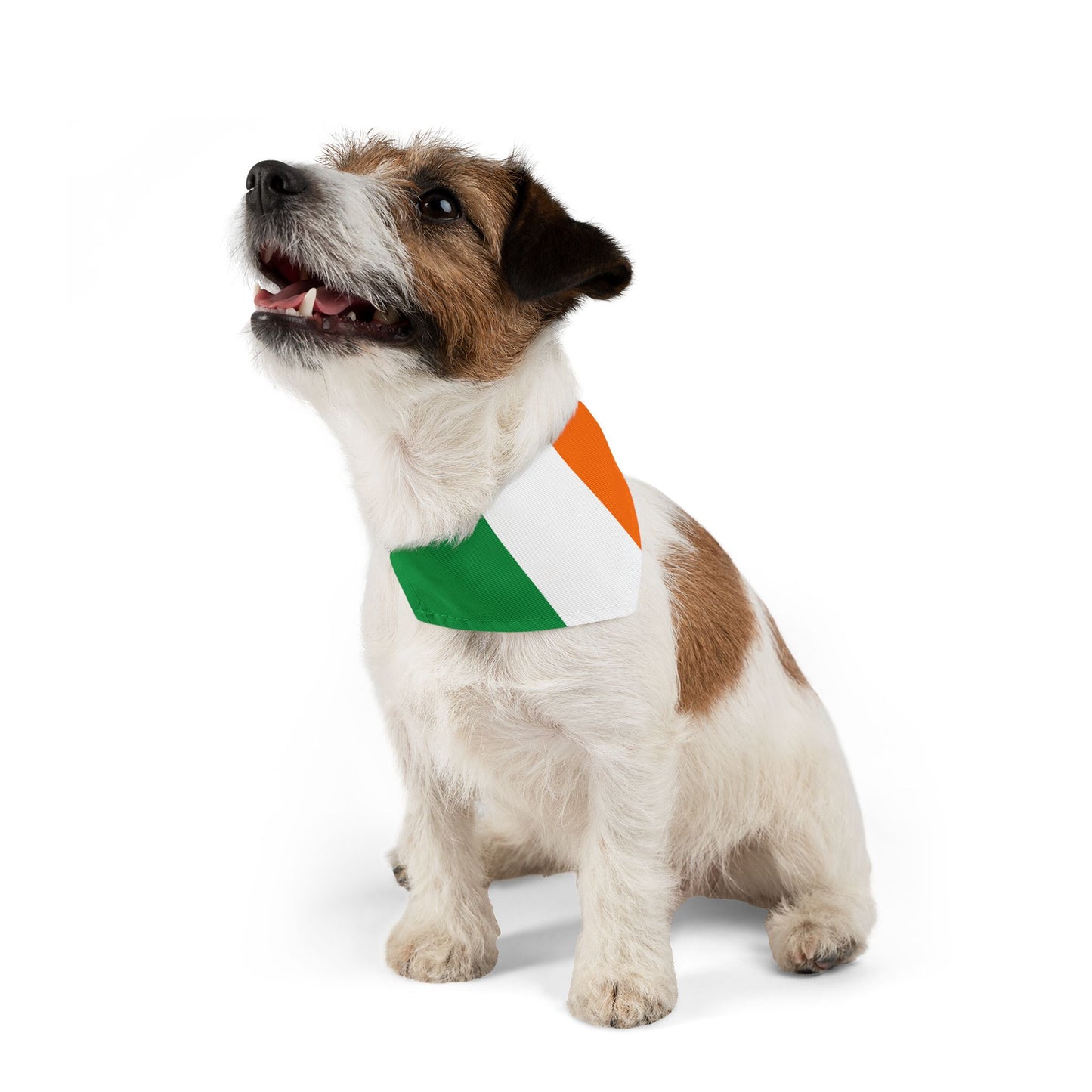 Irish Flag Adjustable pet bandana, bandana for dog or cat, bandana and collar combo