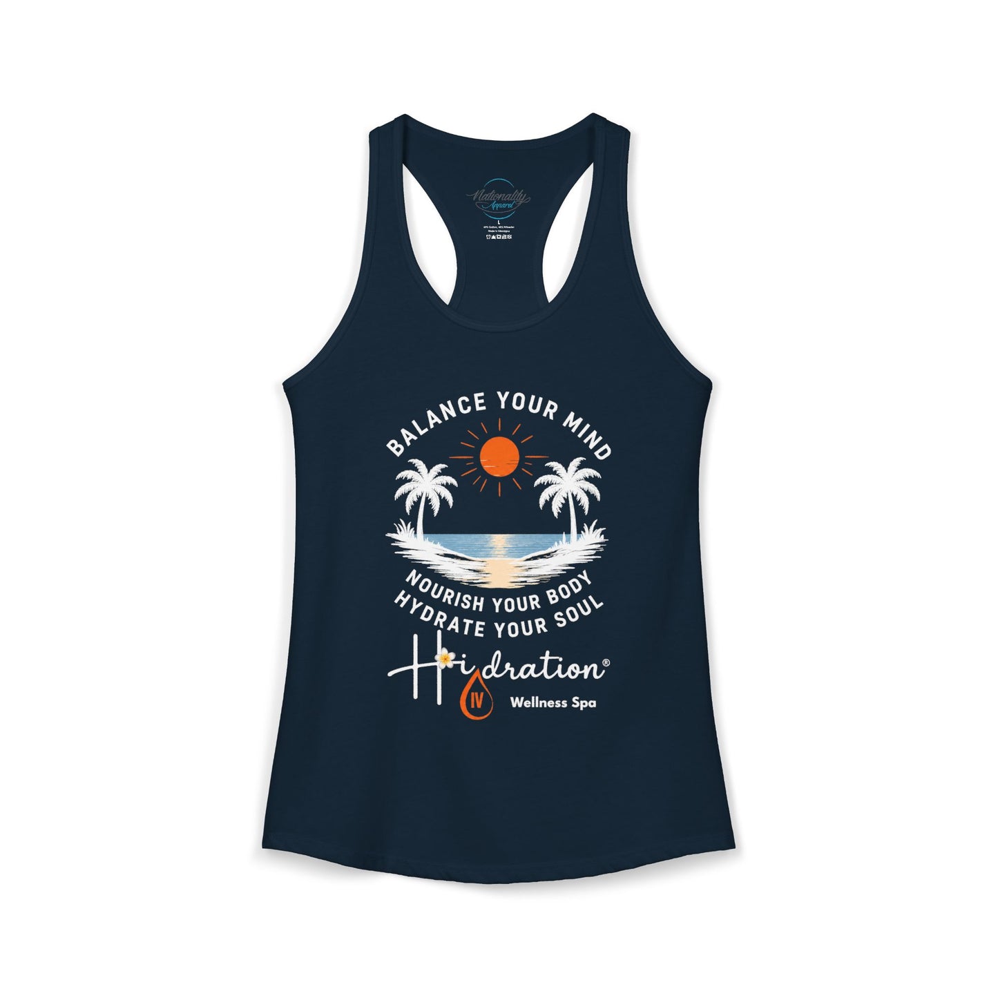 Hidration IV - Balance Your Mind Women's Racerback Tank