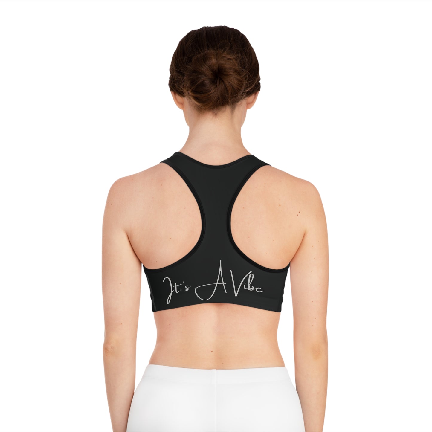 Black Hidration IV Sports Bra, Activewear, Fitness Apparel, Workout Gear