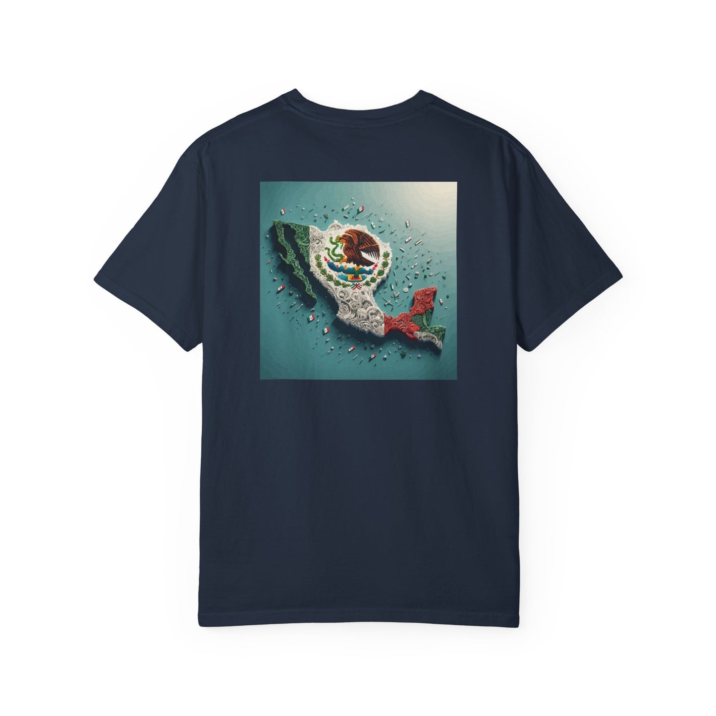 Mexico Topography Unisex T-shirt, Mexican Flag Tee, Patriotic Shirt, Travel Apparel, Gift for Mexico Lovers