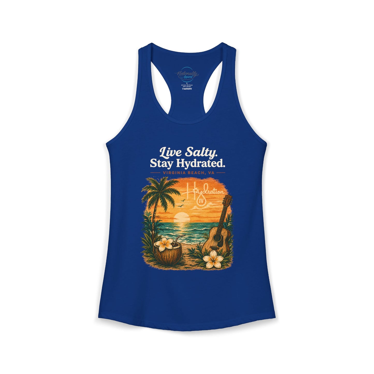 Hidration IV - Live Salty Women's Racerback Tank