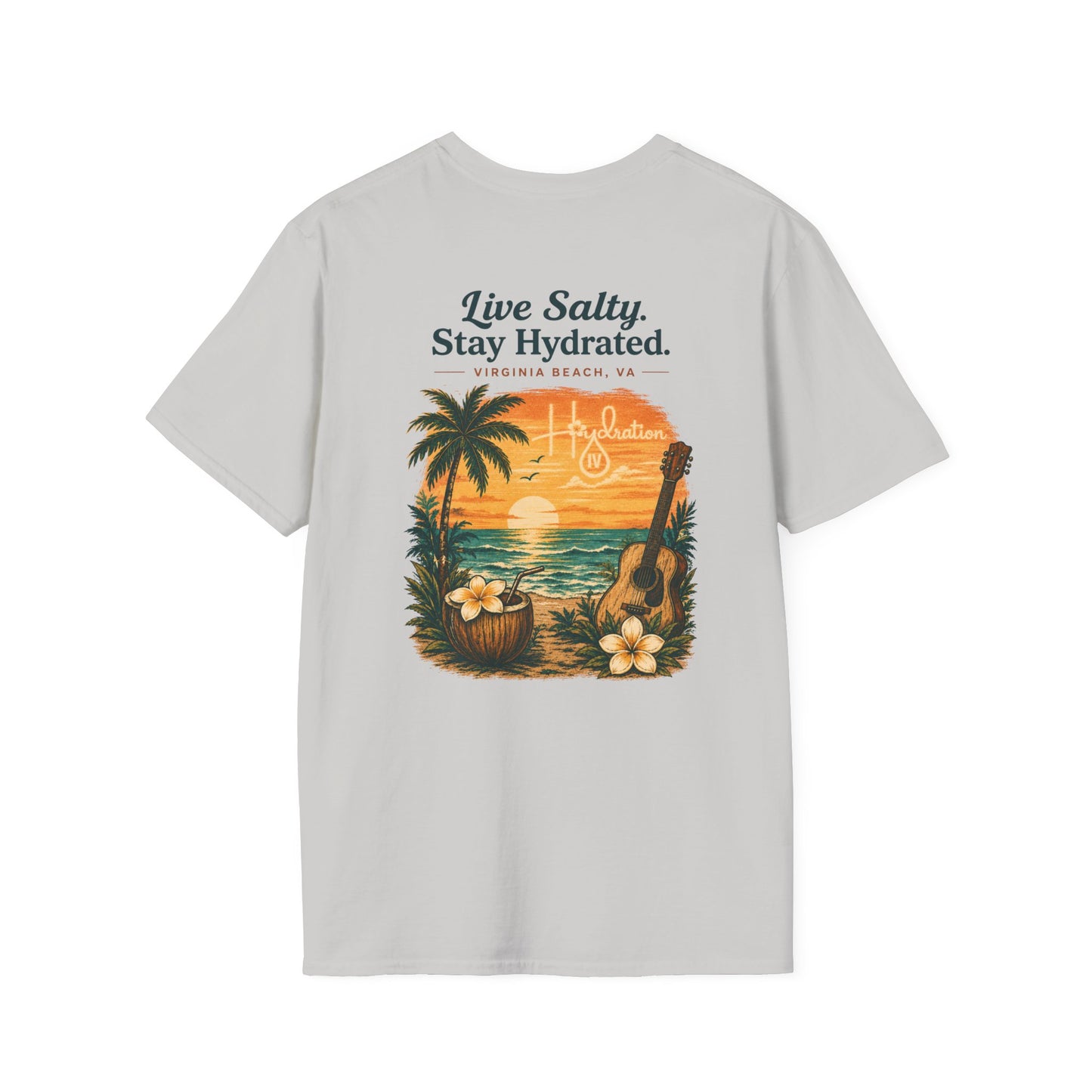Hidration IV - Live Salty Logo Back T-Shirt