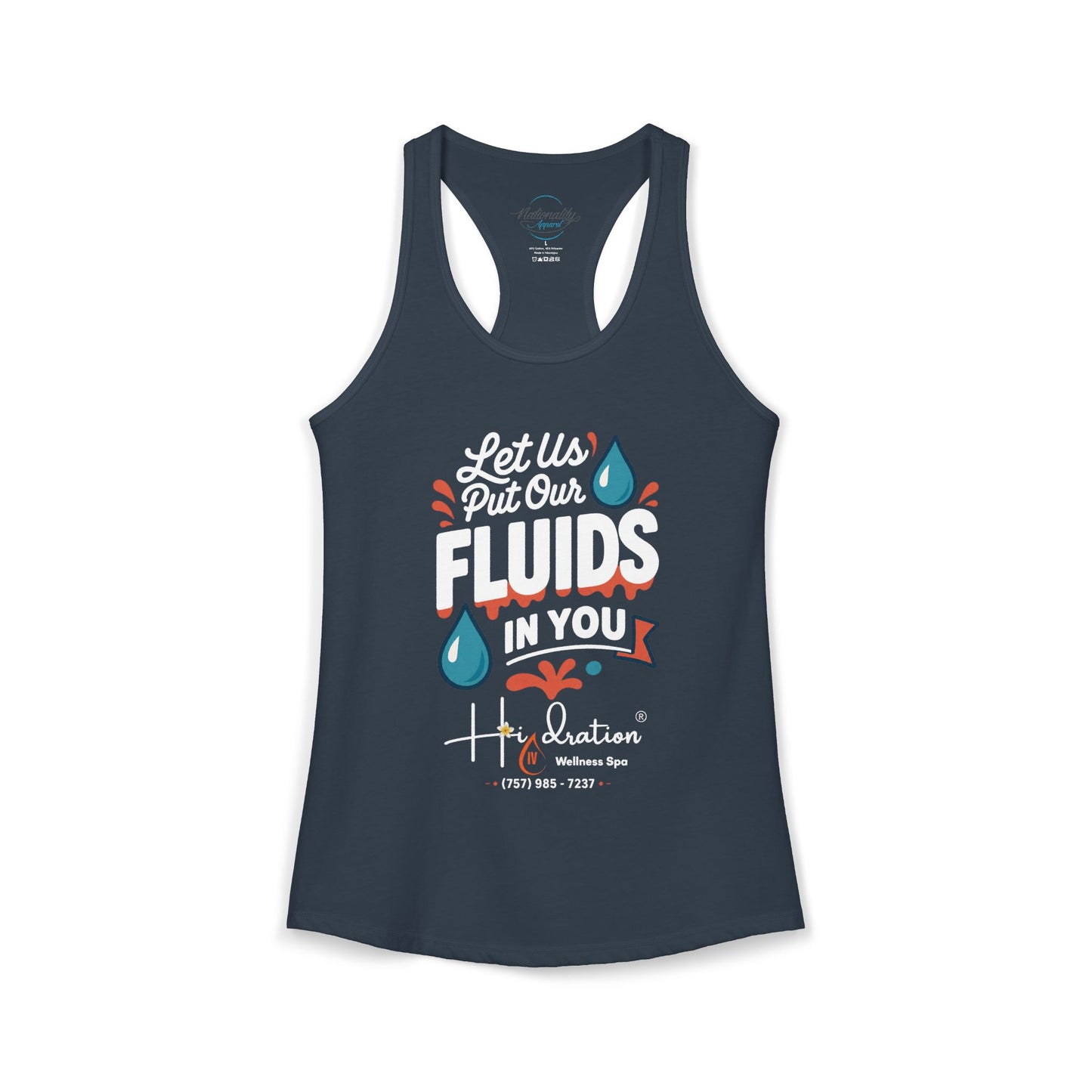 Hidration IV - Fluids in You Women's Racerback Tank