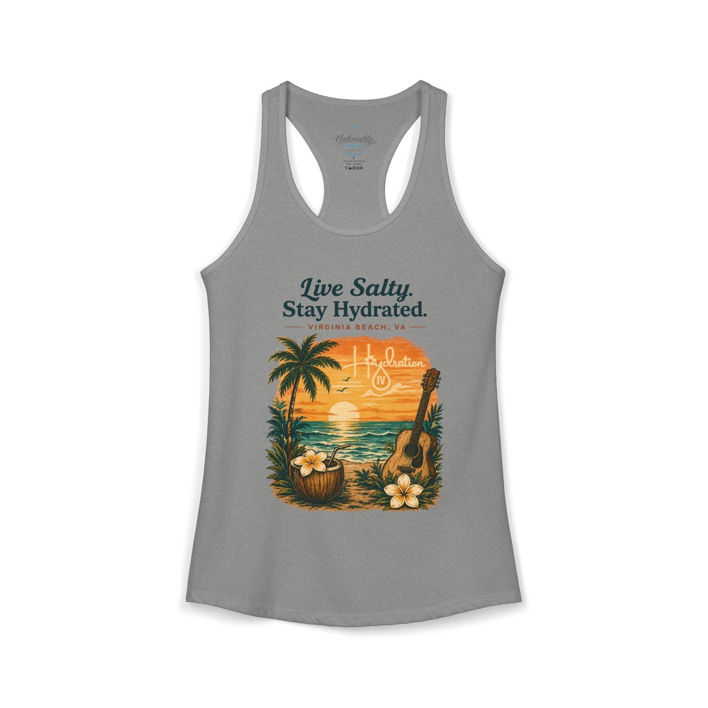 Hidration IV - Live Salty Women's Racerback Tank