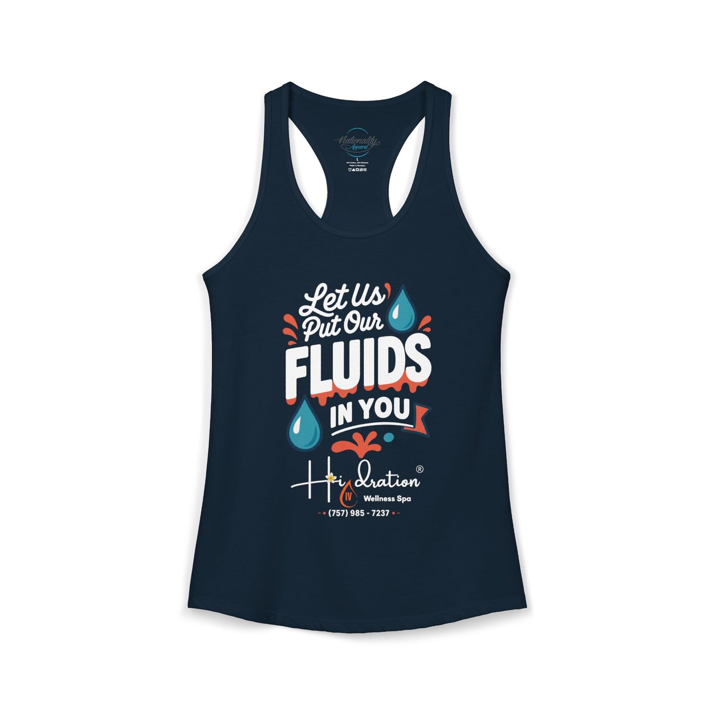 Hidration IV - Fluids in You Women's Racerback Tank