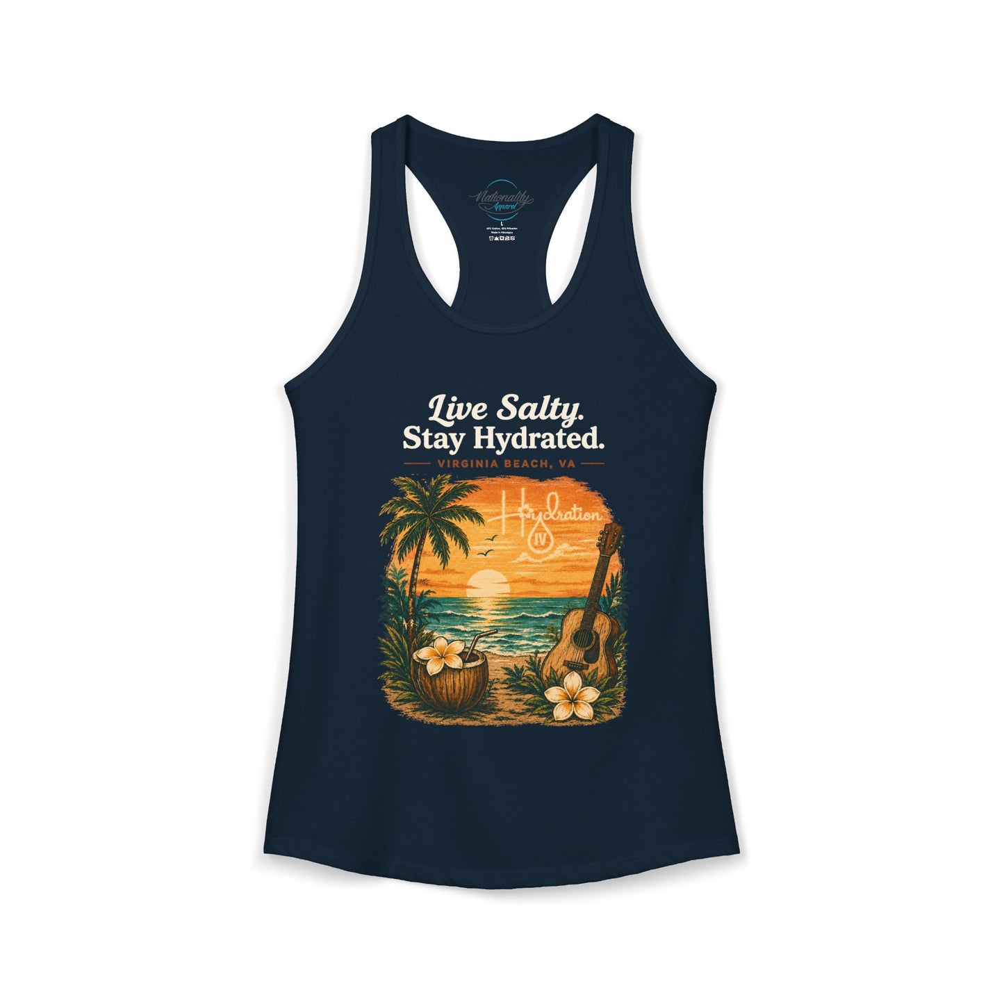 Hidration IV - Live Salty Women's Racerback Tank