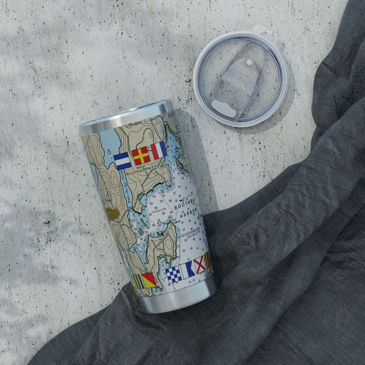 Nautical Chart Map Design Tumbler II