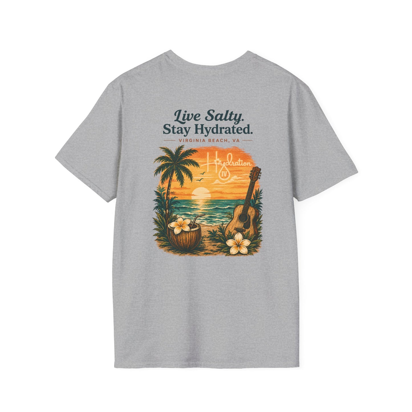 Hidration IV - Live Salty Logo Back T-Shirt