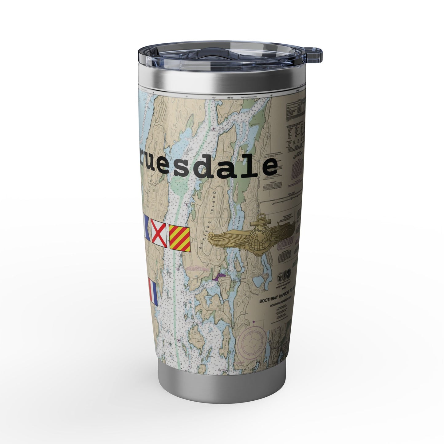 Nautical Chart Map Design Tumbler II