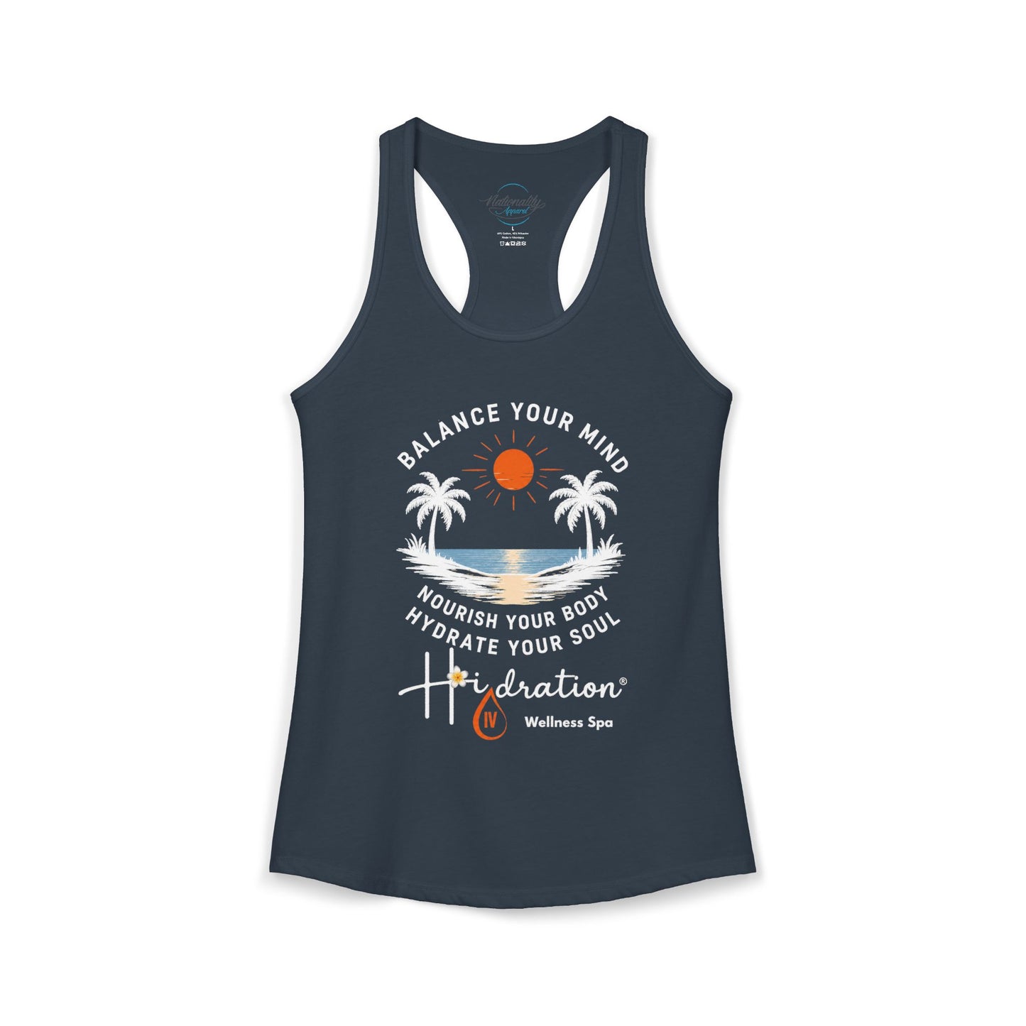 Hidration IV - Balance Your Mind Women's Racerback Tank