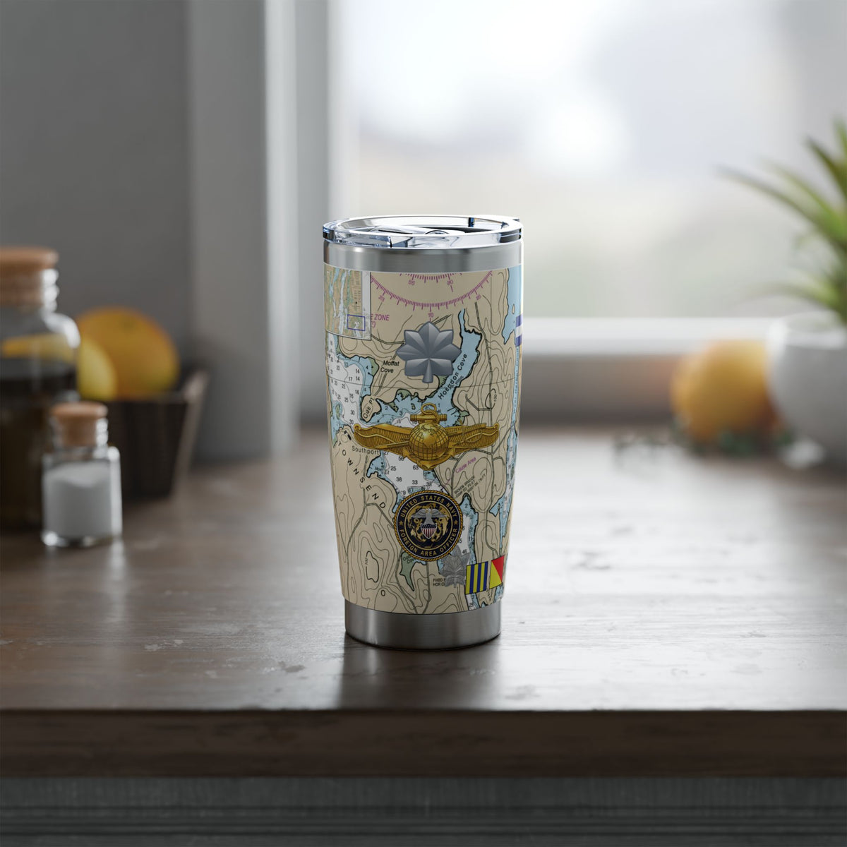 Nautical Chart Map Design Tumbler II