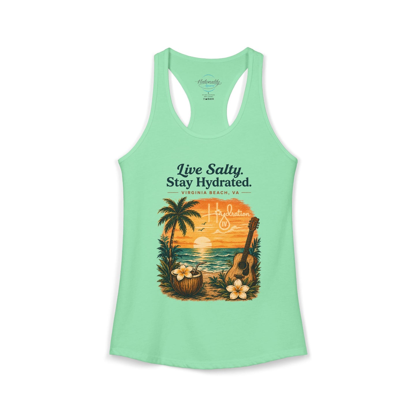 Hidration IV - Live Salty Women's Racerback Tank
