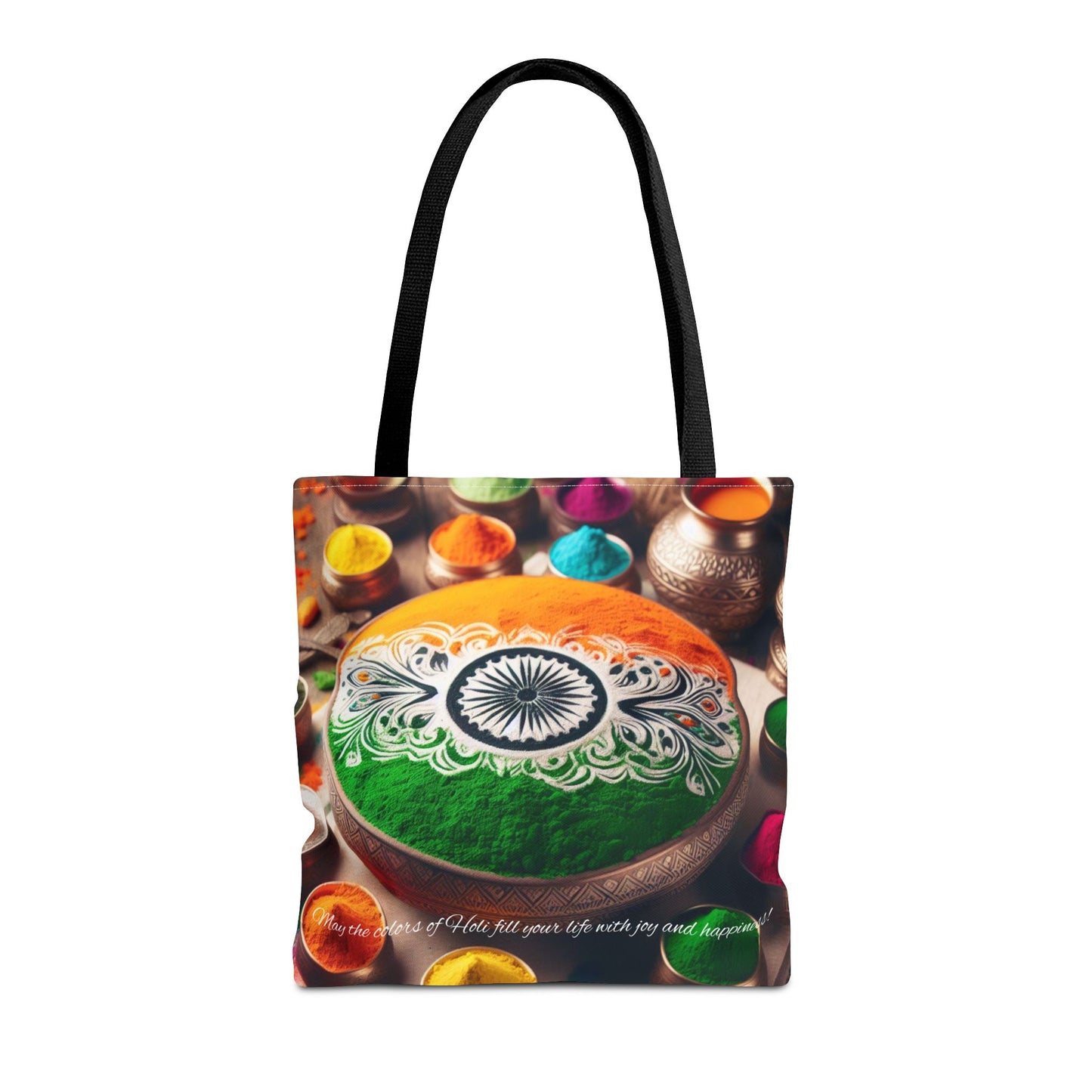 Holi Celebration Tote Bag — Colorful Hindu Festival Beach & Travel Tote