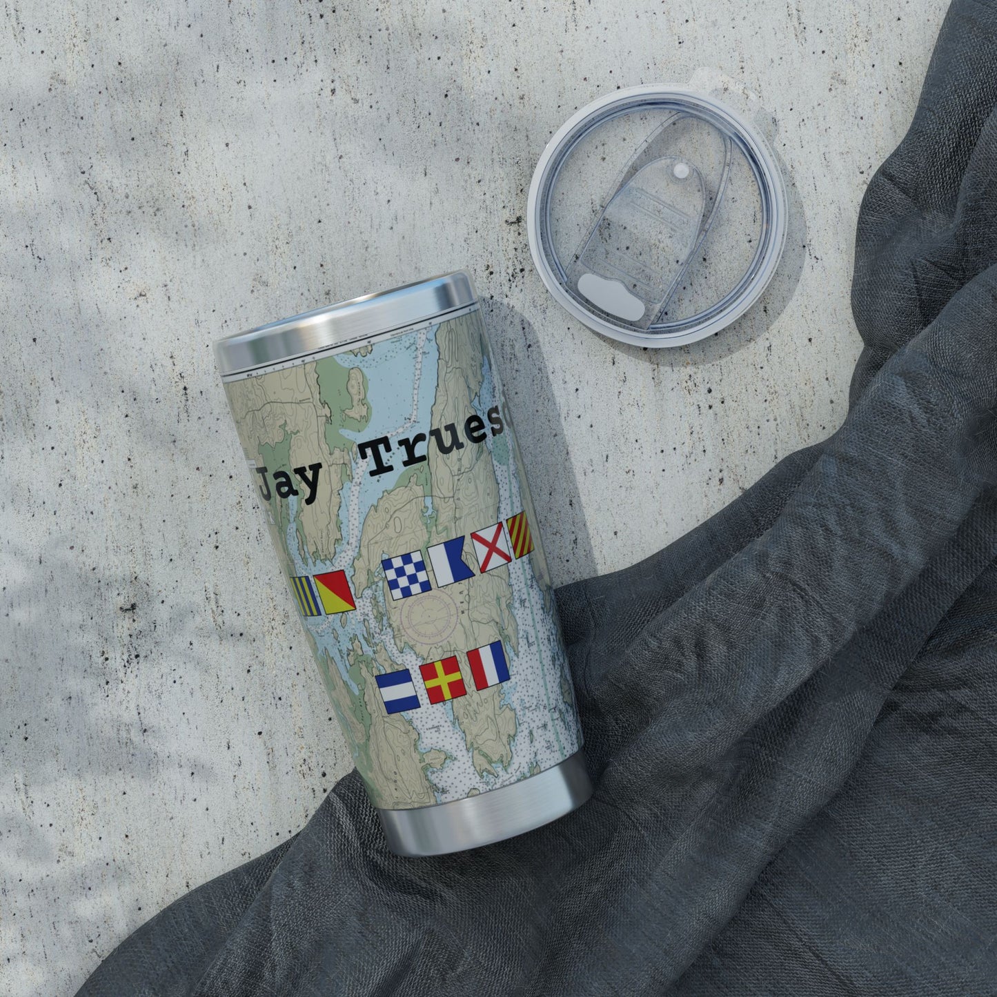 Nautical Chart Map Design Tumbler II