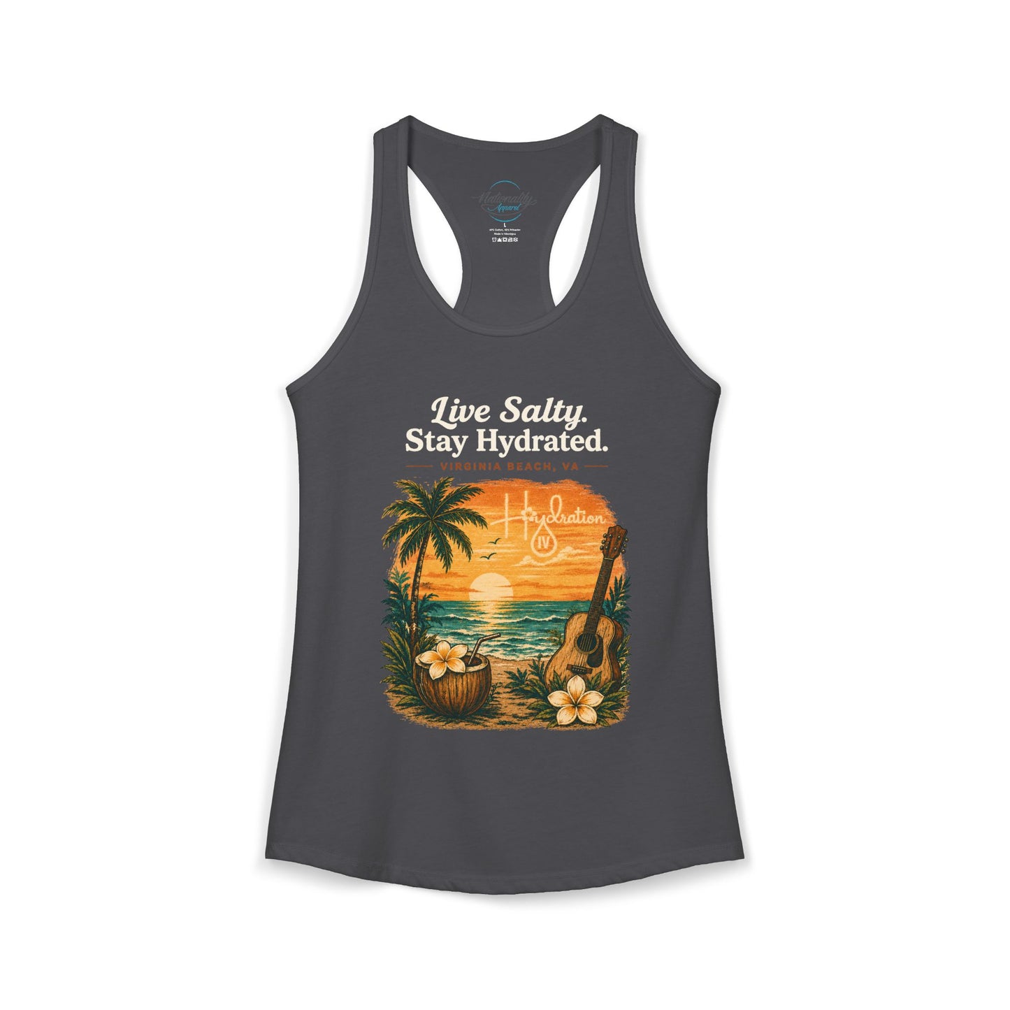 Hidration IV - Live Salty Women's Racerback Tank