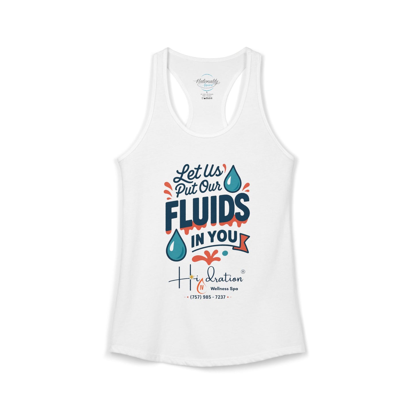 Hidration IV - Fluids in You Women's Racerback Tank