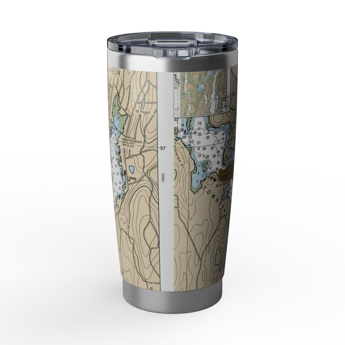 Nautical Chart Map Design Tumbler II
