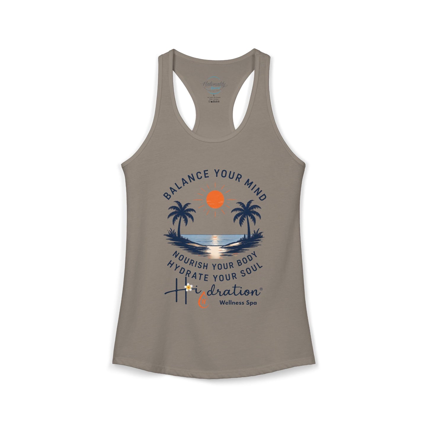 Hidration IV - Balance Your Mind Women's Racerback Tank