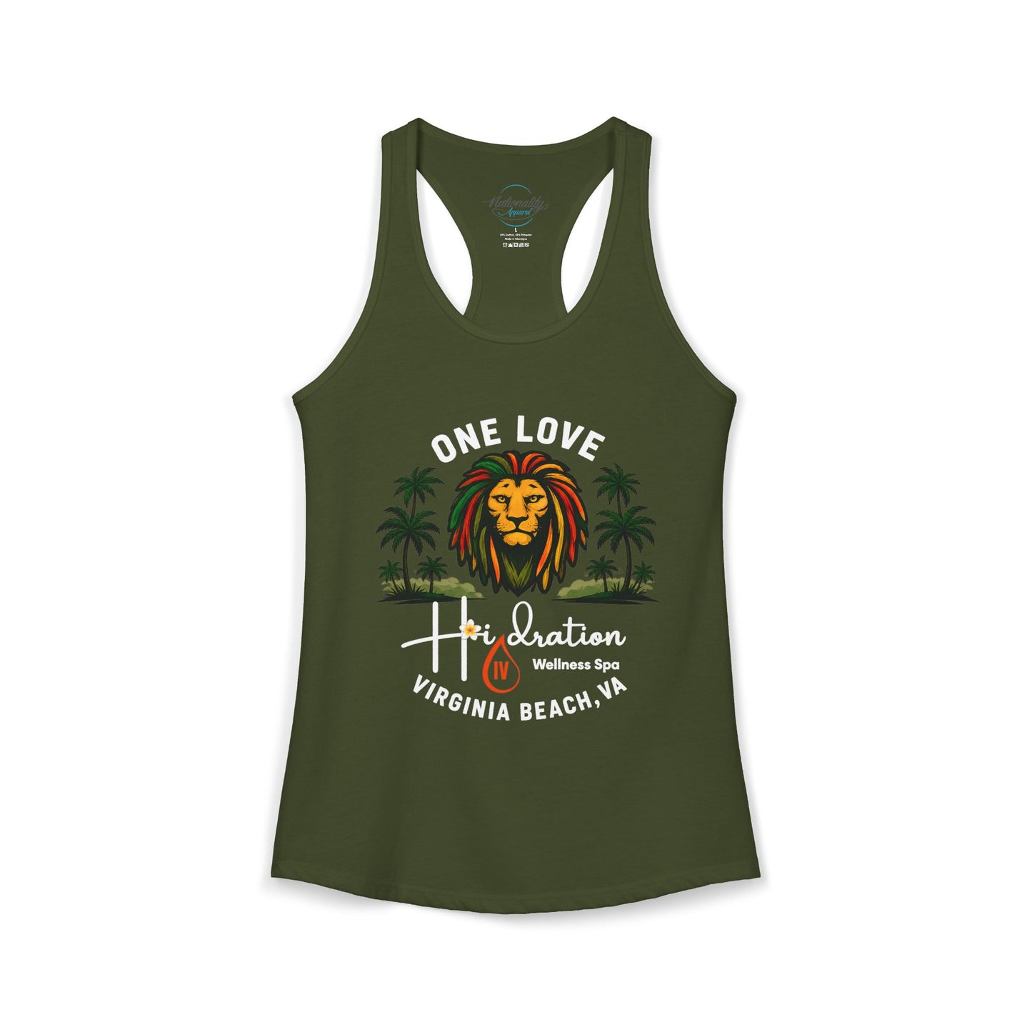 Hidration IV - One Love Women's Racerback Tank