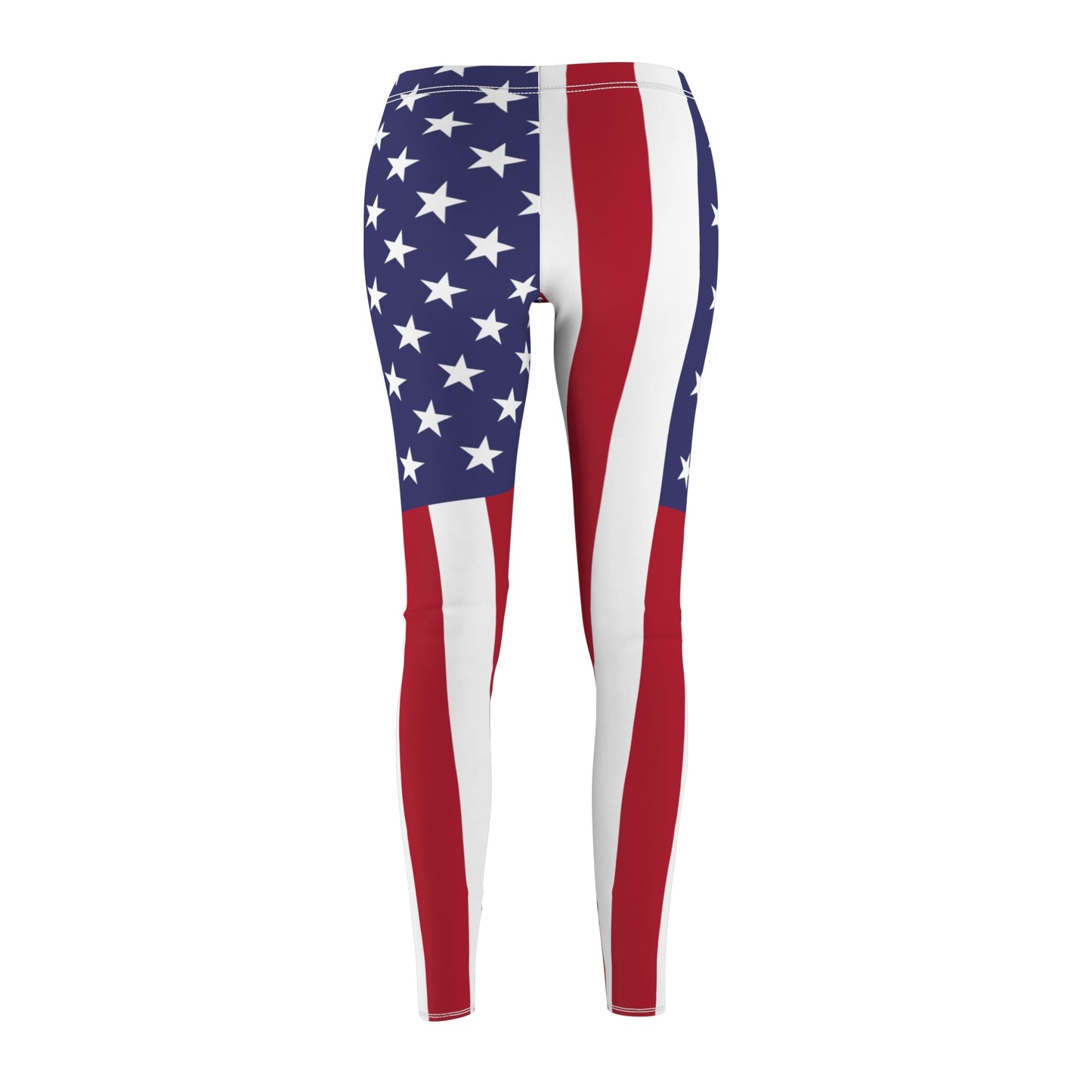 American Flag Women's Leggings — Patriotic All-Over Print