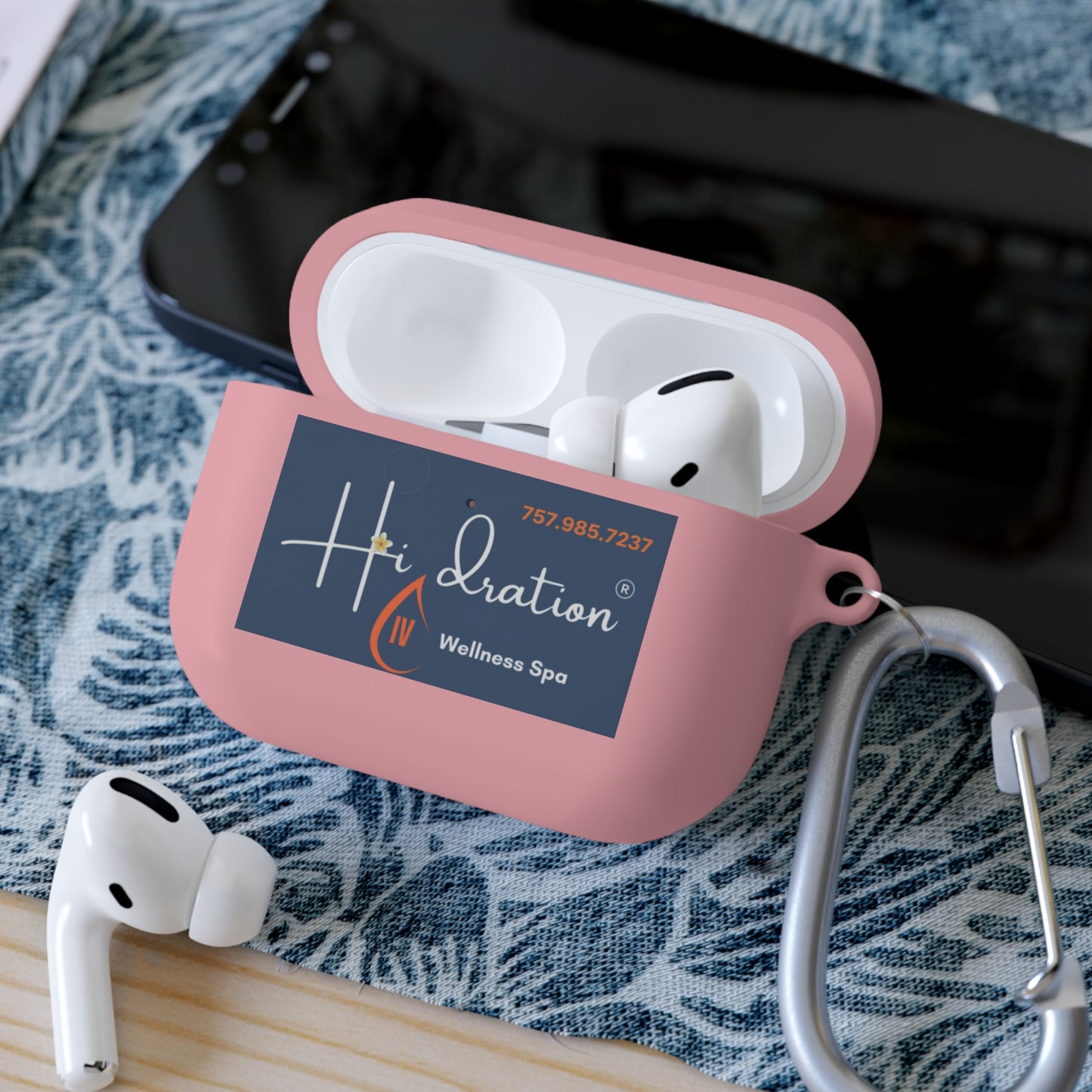 HidrationIV & Vibe Wellness Logo AirPods Case Cover