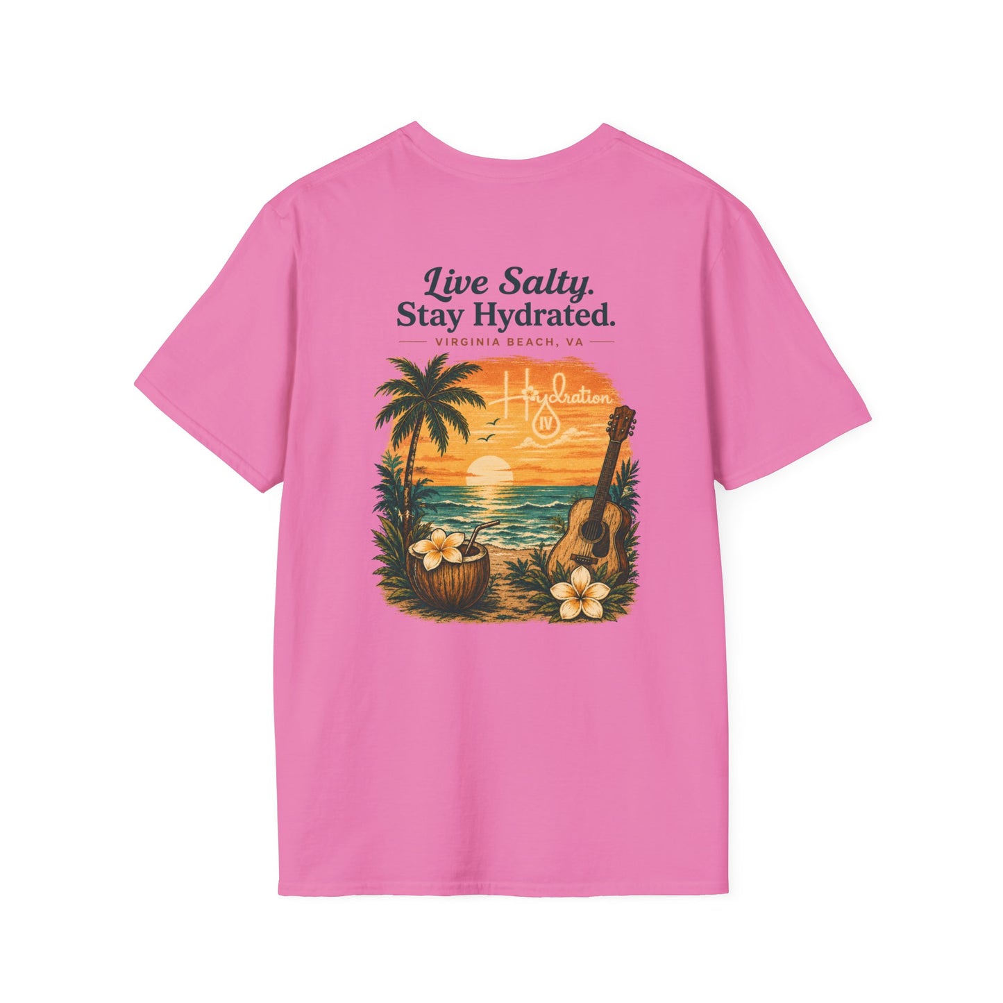 Hidration IV - Live Salty Logo Back T-Shirt