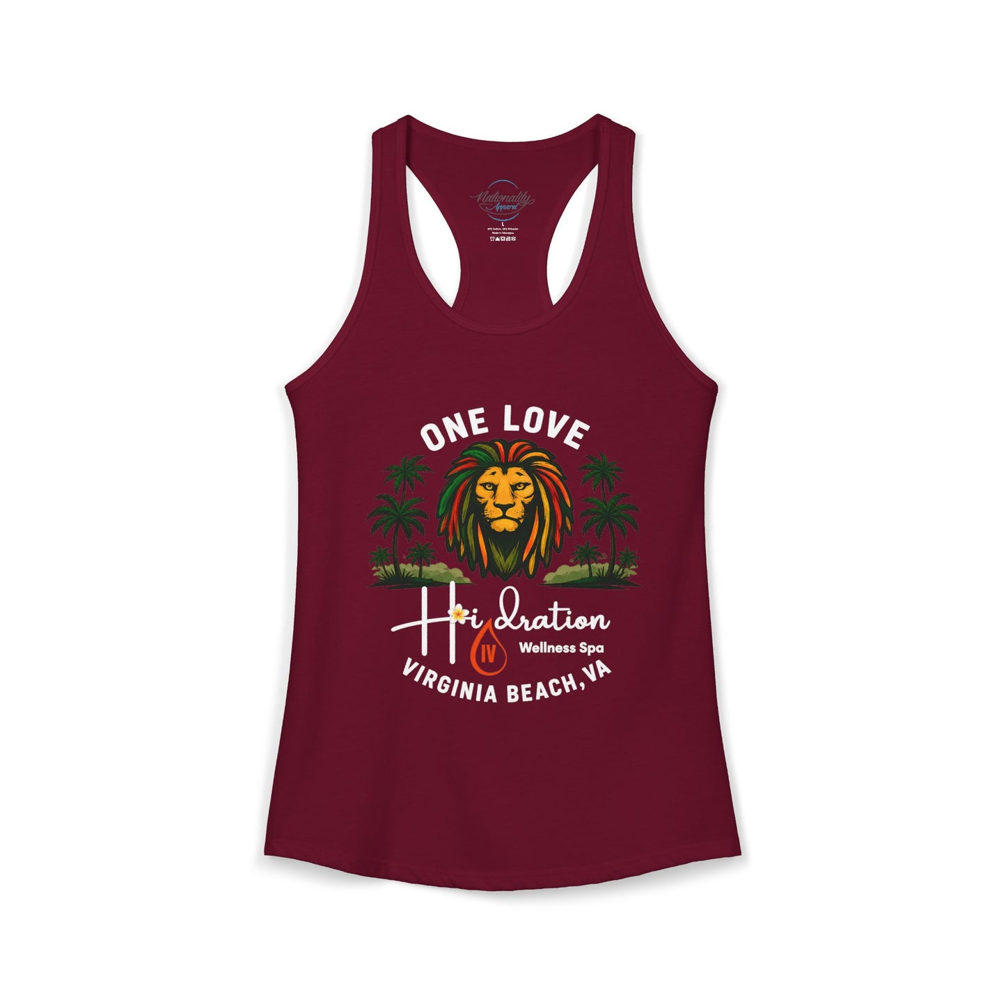 Hidration IV - One Love Women's Racerback Tank