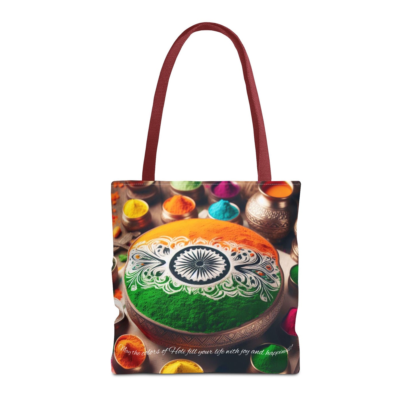 Holi Celebration Tote Bag — Colorful Hindu Festival Beach & Travel Tote