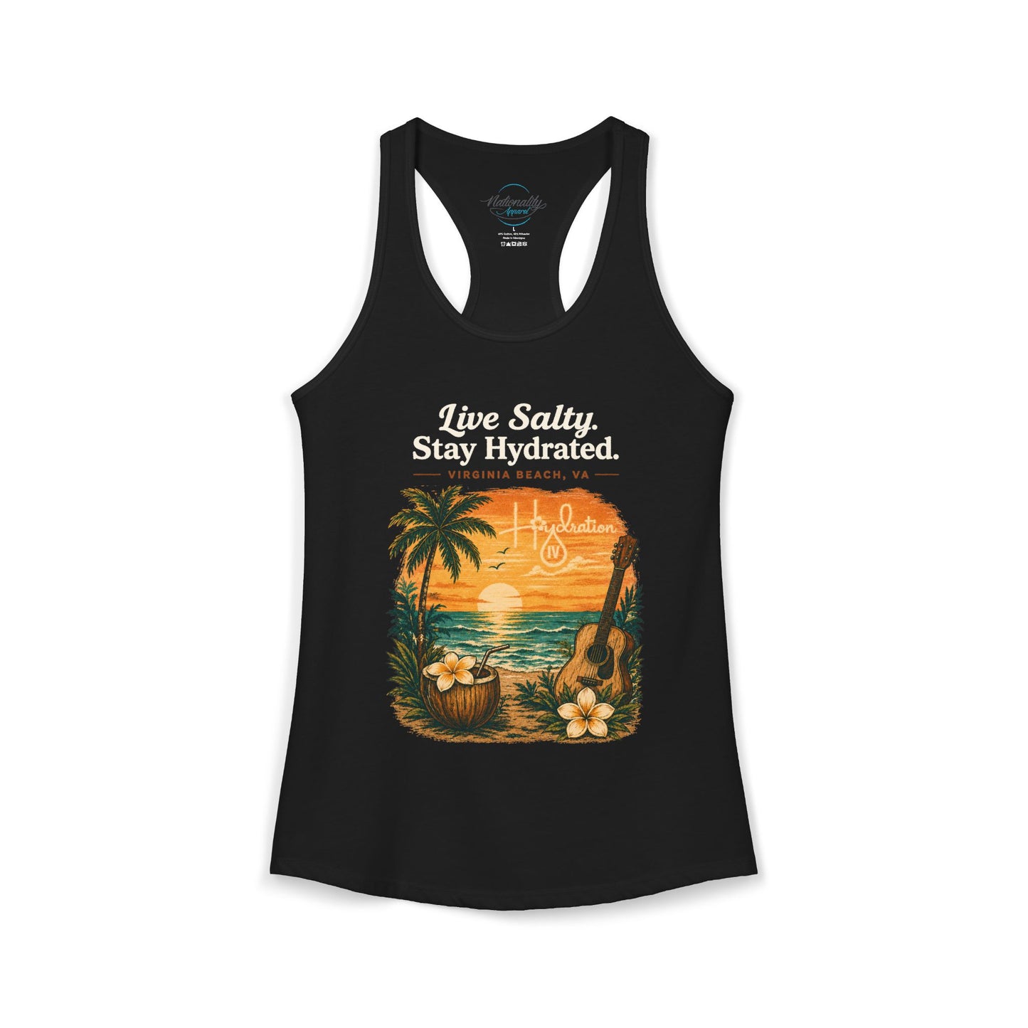 Hidration IV - Live Salty Women's Racerback Tank