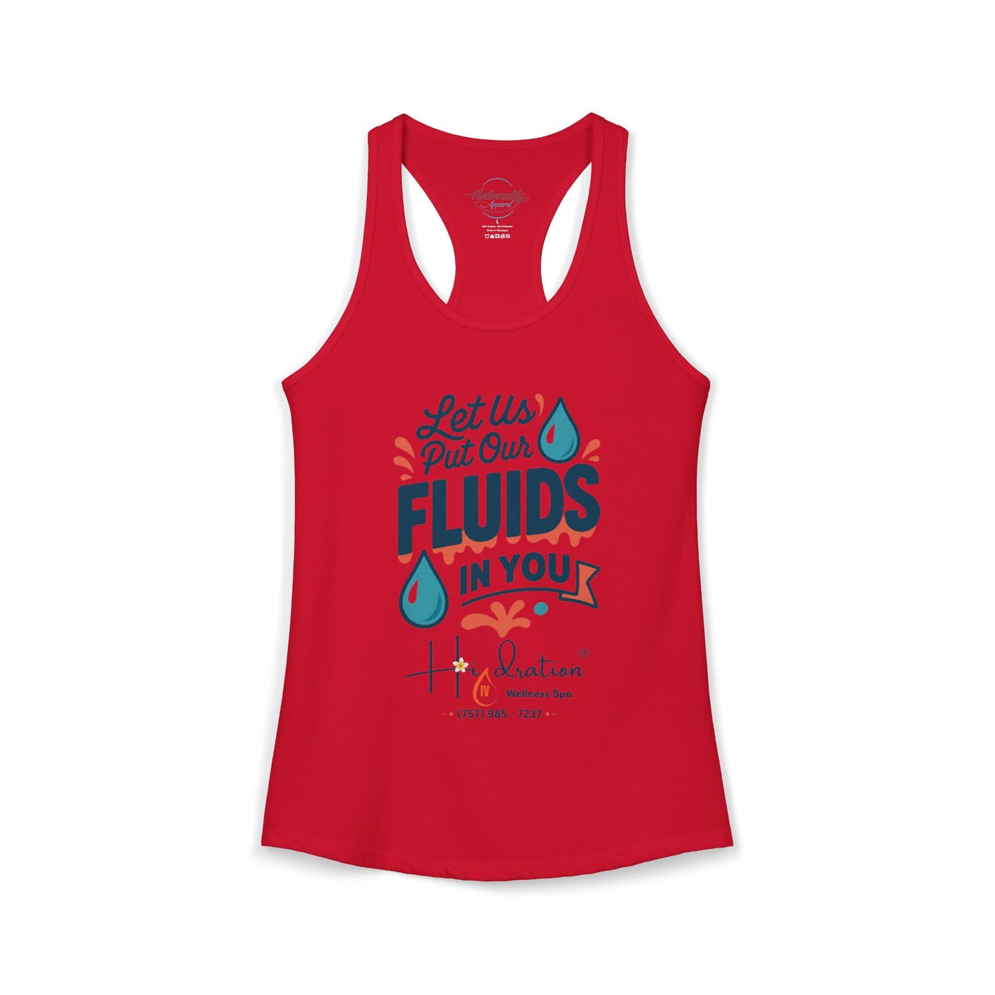Hidration IV - Fluids in You Women's Racerback Tank