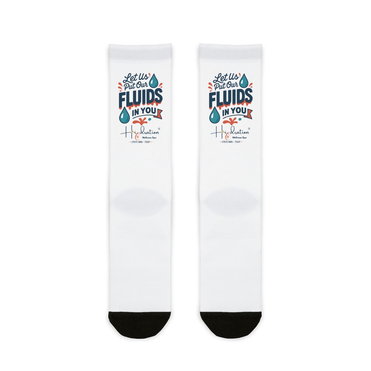 Hidration IV - Fluids In You Graphic Crew Socks