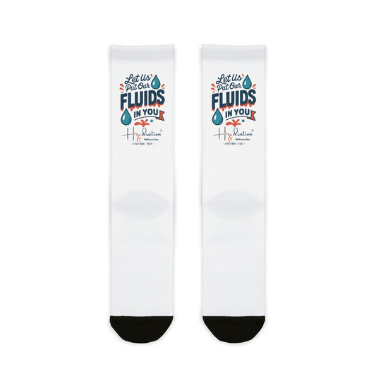 Hidration IV - Fluids In You Graphic Crew Socks