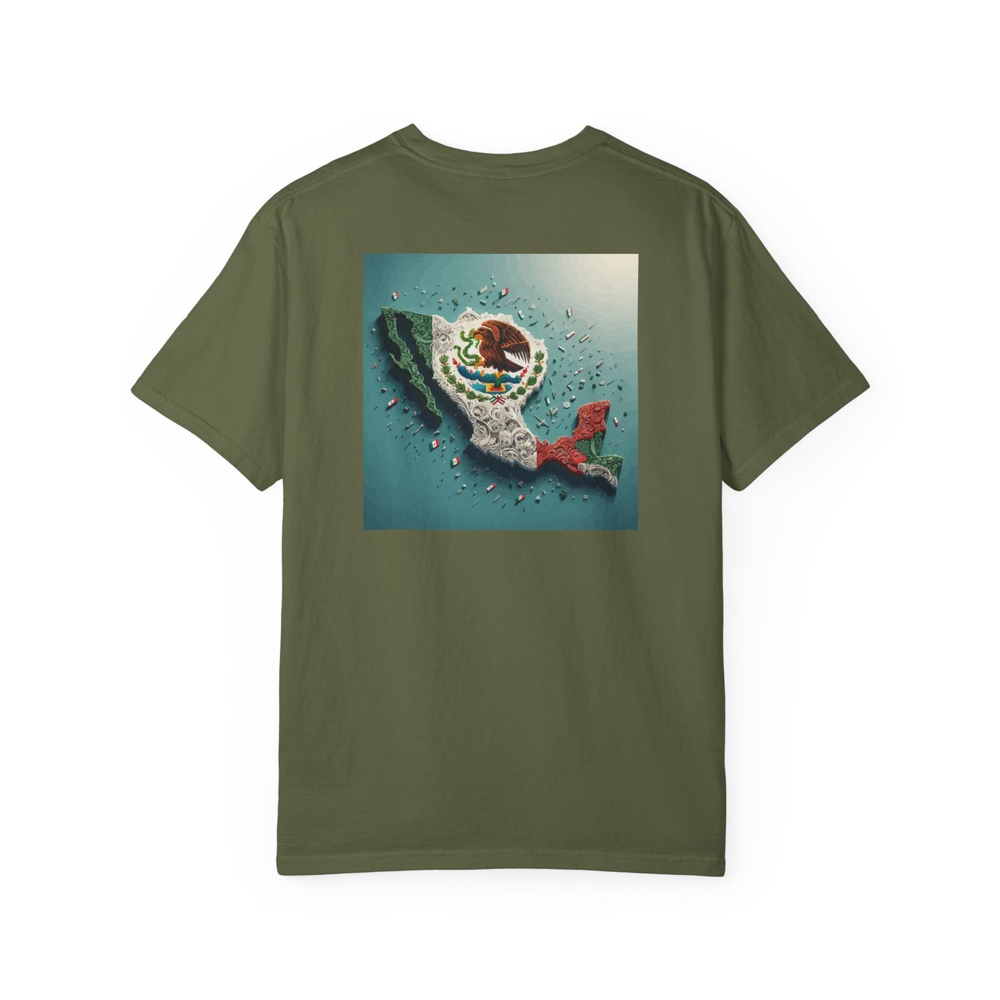 Mexico Topography Unisex T-shirt, Mexican Flag Tee, Patriotic Shirt, Travel Apparel, Gift for Mexico Lovers