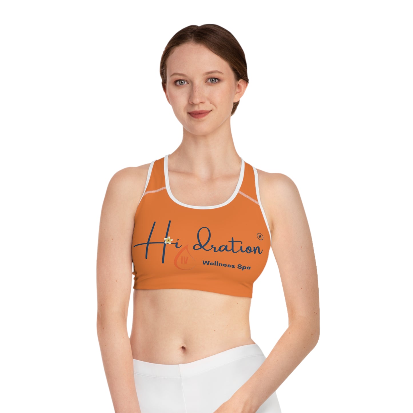 Orange Sports Bra for Hidration IV
