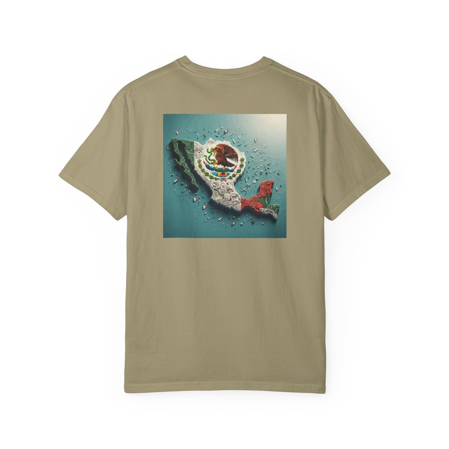 Mexico Topography Unisex T-shirt, Mexican Flag Tee, Patriotic Shirt, Travel Apparel, Gift for Mexico Lovers