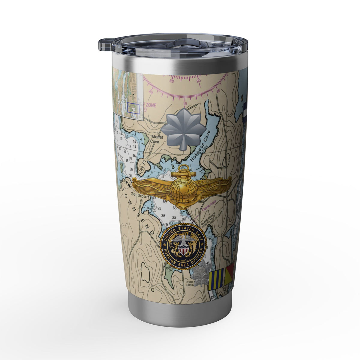 Nautical Chart Map Design Tumbler II