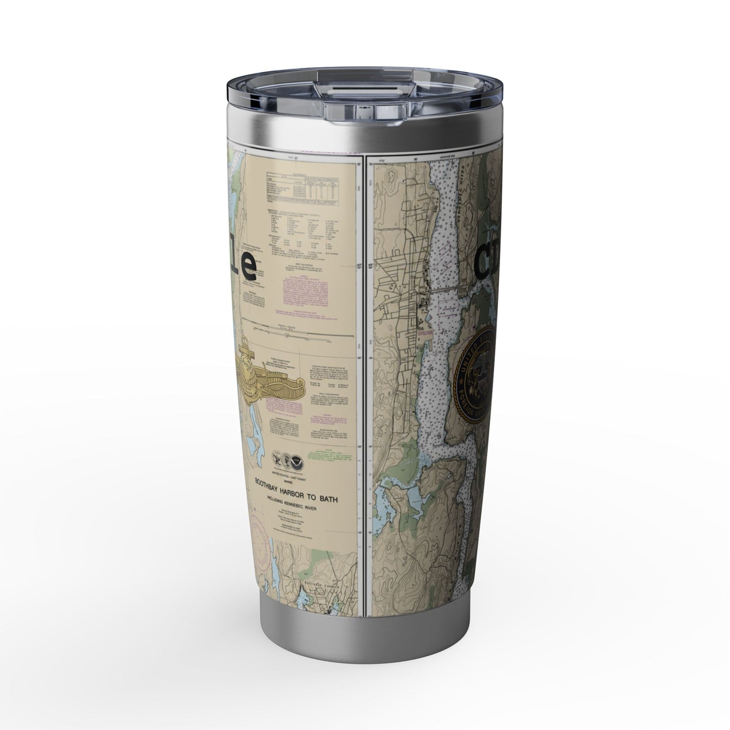 Nautical Chart Map Design Tumbler II