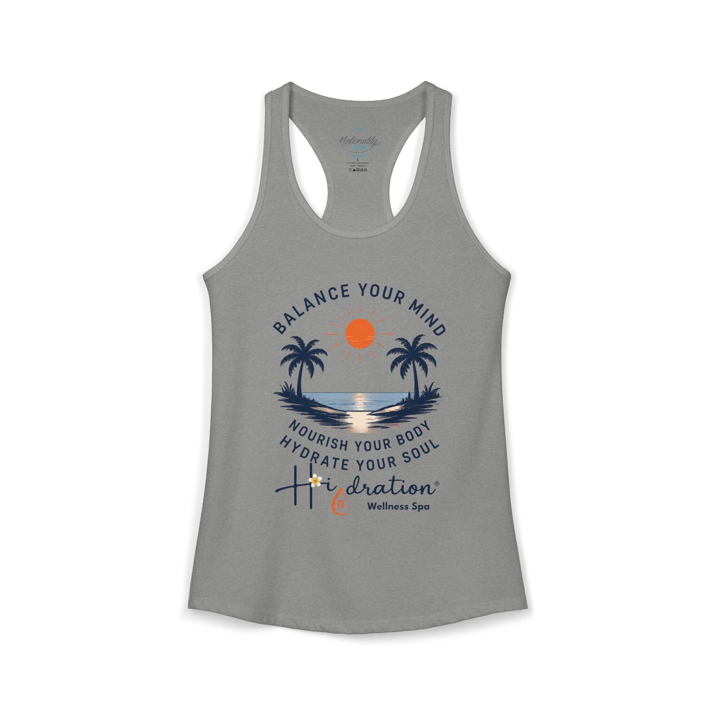 Hidration IV - Balance Your Mind Women's Racerback Tank