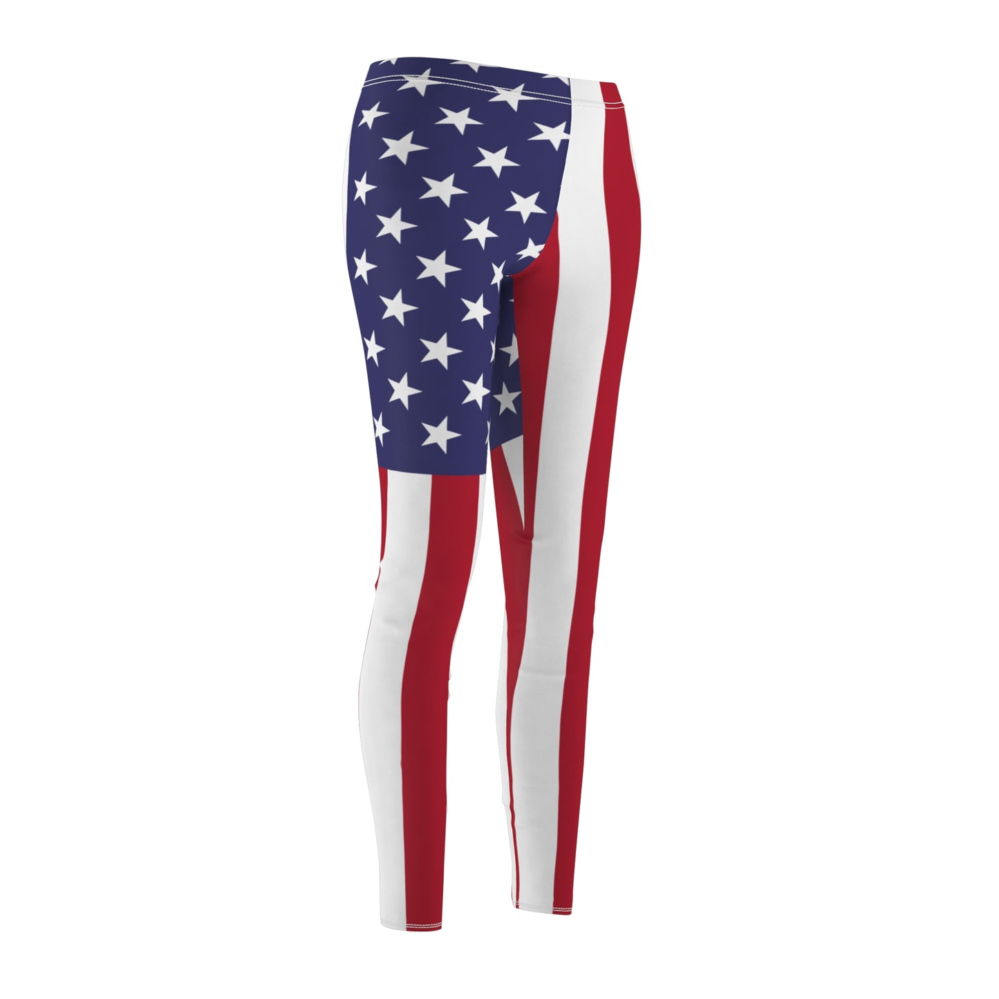 American Flag Women's Leggings — Patriotic All-Over Print