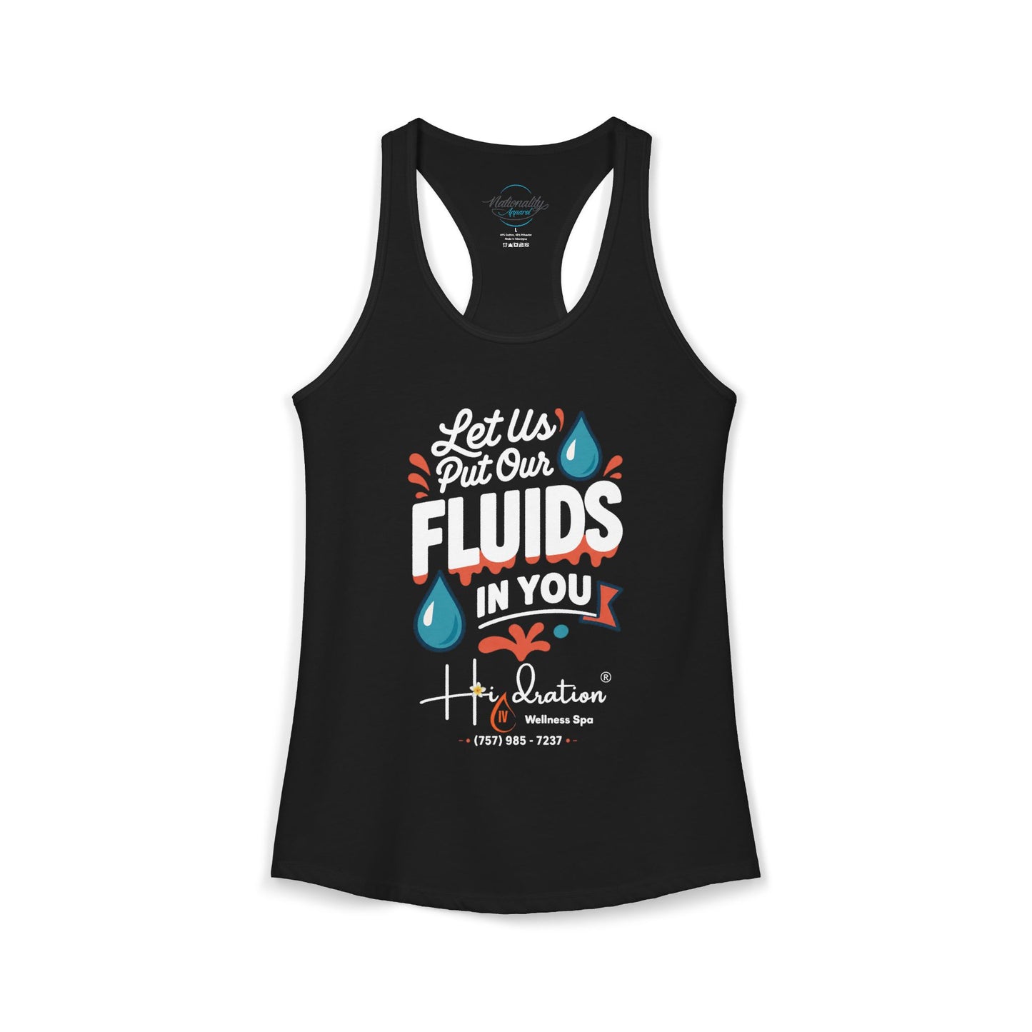 Hidration IV - Fluids in You Women's Racerback Tank
