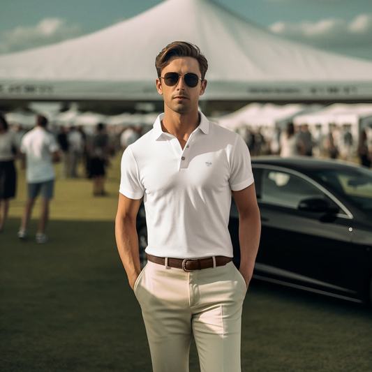 Polo Shirt with Embroidered Nationality Apparel Logo