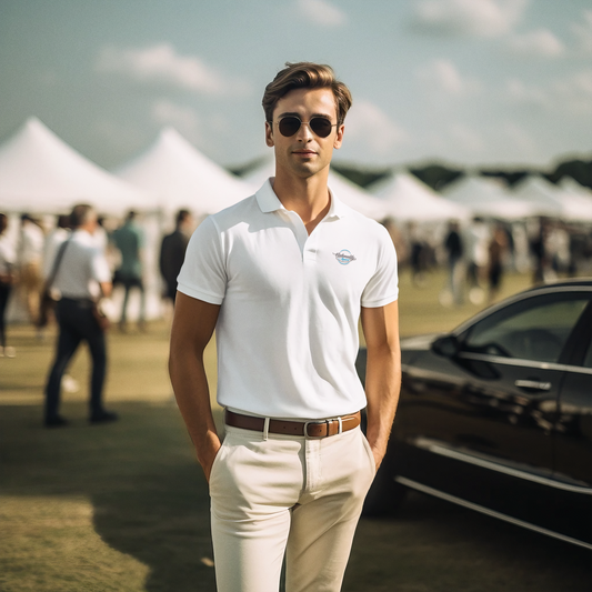 Polo Shirt with Embroidered Nationality Apparel Logo