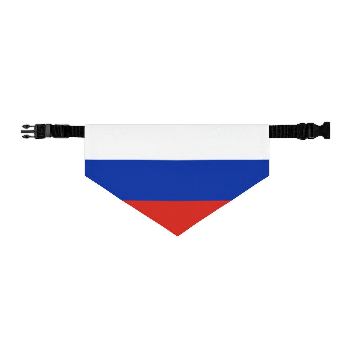 Russian Flag Adjustable pet bandana for dog or cat, bandana and collar combo