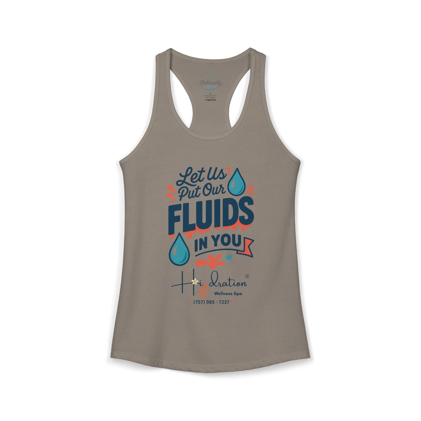 Hidration IV - Fluids in You Women's Racerback Tank
