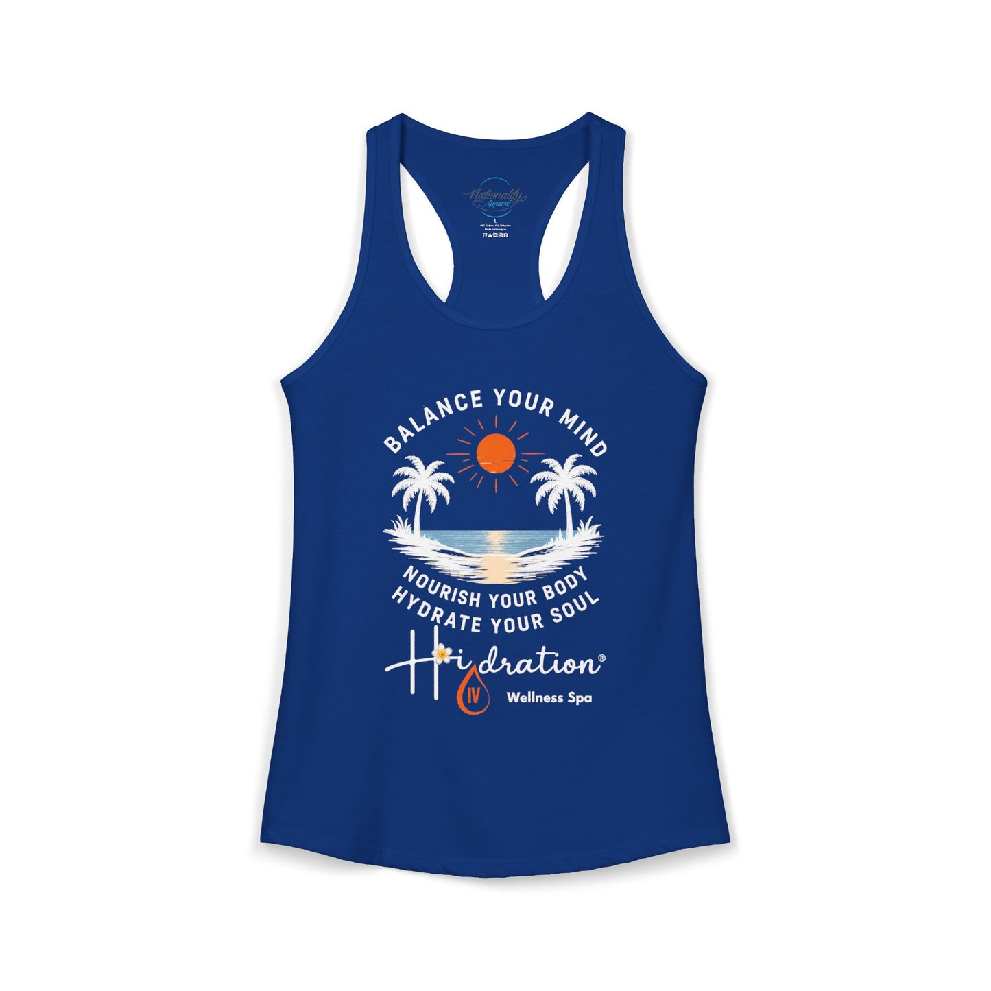 Hidration IV - Balance Your Mind Women's Racerback Tank