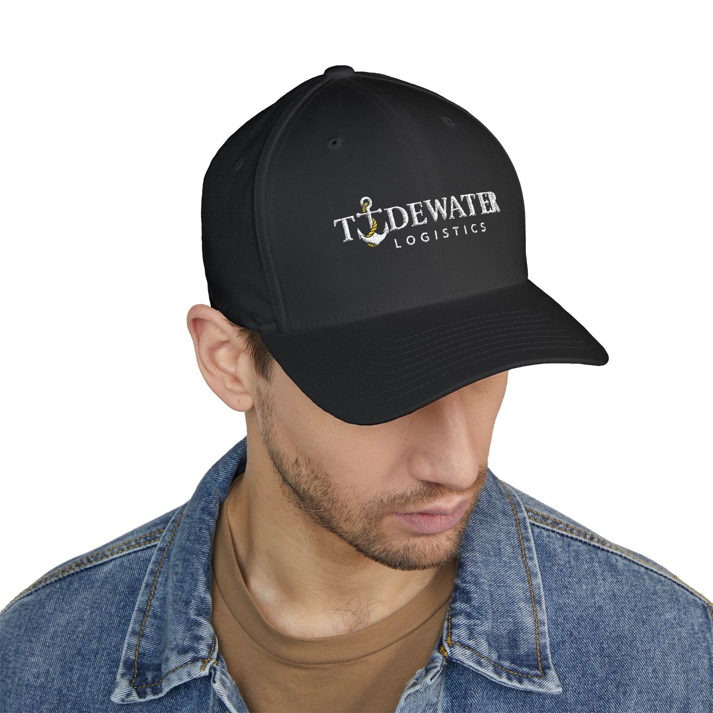 Tidewater Logistics Anchor Logo Cap #2 | Embroidered Closed-Back Structured Cap